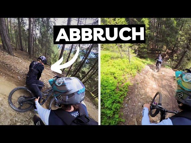 UNFALL im BIKEPARK! MTB ANFÄNGERIN auf SCHWARZER LINE!