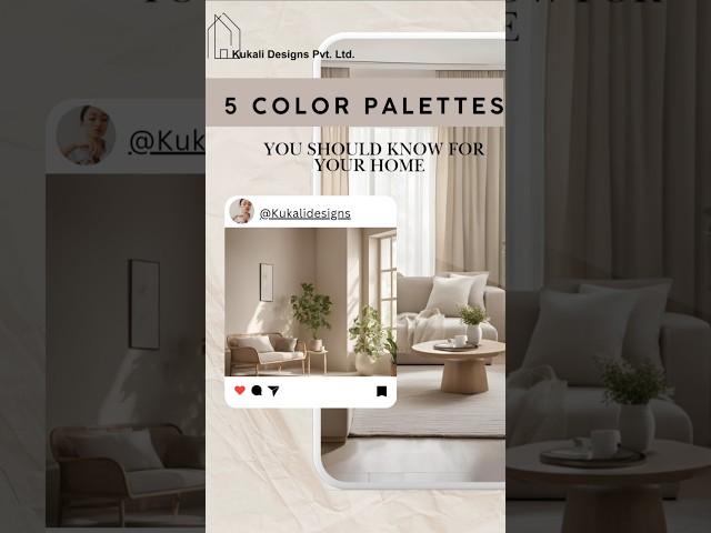 5 Gorgeous Color Palettes to Elevate Your Home Decor  #shorts #interiordesign