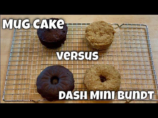 Dash Mini Bundt Maker vs Mug / Ramekin Cakes - Two Recipes Tested