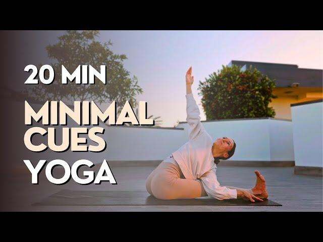 20 MIN EASY MORNING YOGA & MEDITATION || Chill Yoga Flow - Minimal Cues Yoga (Beginner/Intermediate)