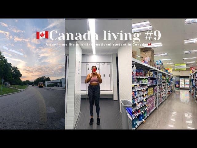 CANADA LIVING #9: A day in my life as an international student, Midterm, Grocery shopping, gym.