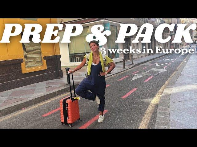 PREP & PACK FOR EUROPE || Nails, lashes, outfits, and packing!