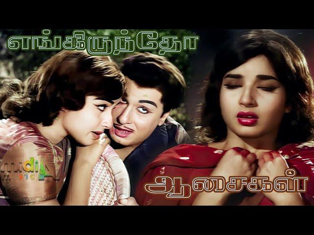 எங்கிருந்தோ ஆசைகள் Engiruntho Aasaigal  Song-4K HD Video  #mgrsongs #tamiloldsongs