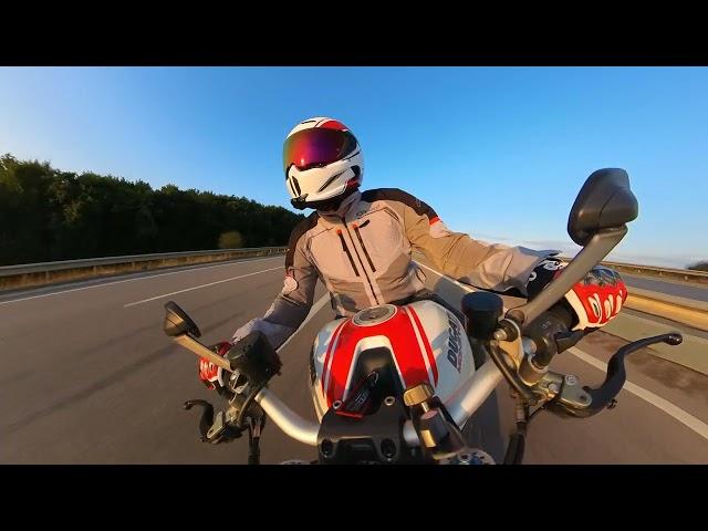 Riding a Ducati Monster 1200s