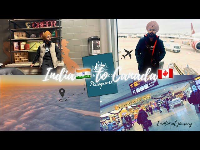 Punjab  to Canada  || Emotional Journey  || Study Visa ️ || YYC ||