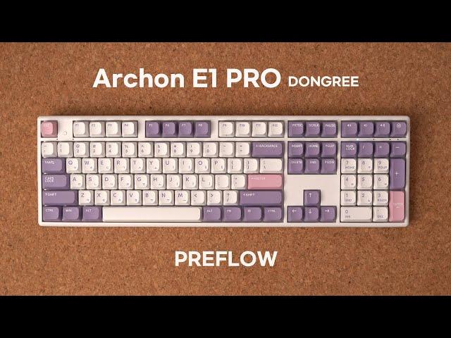 8k responsive non-contact keyboard rapid trigger  PREFLOW Archon E1 Pro Max Dongree ver