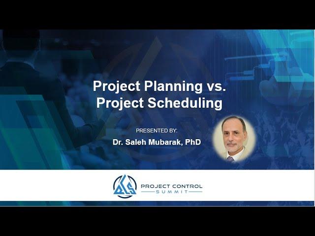 Project Planning vs. Scheduling! What is the difference?