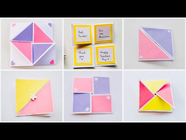 6 Easy Scrapbook Card Making Ideas | How to make Scrapbook Cards | Surprise Cards #scrapbooking