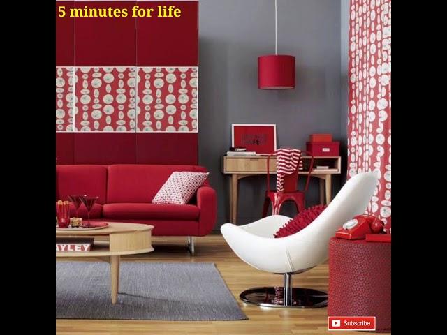 stunning red living room interior design ideas