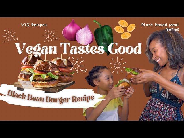 Easy Spicy Black Bean Burger Recipe | Easy Plant Based Meals