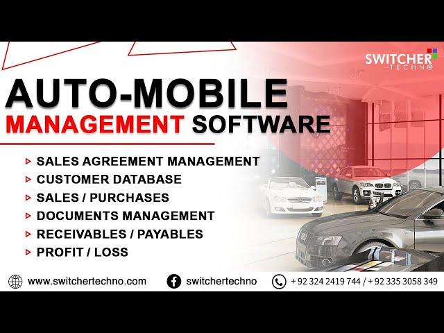 Automobile Business Software ERP - Car Showroom Software