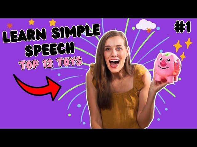 Simple Speech - Top 12 Toys for Speech Development and Baby Sign | #1 Piggy Bank