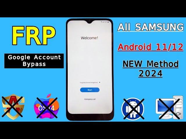 All Samsung A02s,A10s,A20s,A03s,A12,A21,A32,A70,A50 Frp Bypass Android 11/12 Google Account Bypass