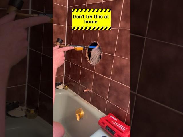 Soldering In A Wall | Shower Valve Install #soldering #plumbing #plumber #shower