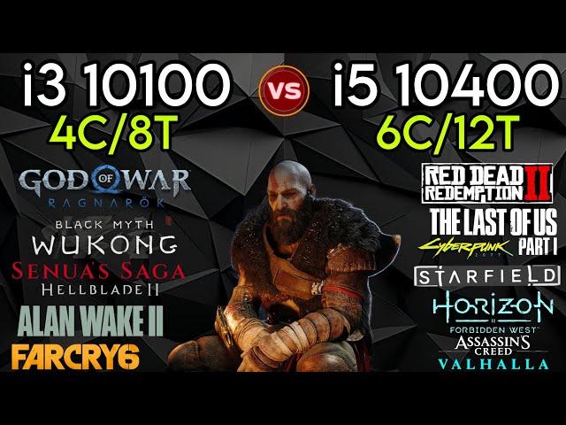 i3 10100 vs i5 10400 - How Big Difference - Test In 14 Games - ft. RTX 4070 Super