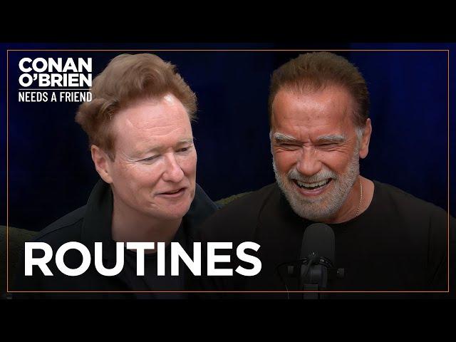 Conan Wants To Work Out With Arnold Schwarzenegger | Conan O'Brien Needs A Friend