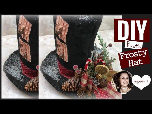 Christmas Series 2019 | DIY Christmas Craft | Rustic Fabric Frosty Hat