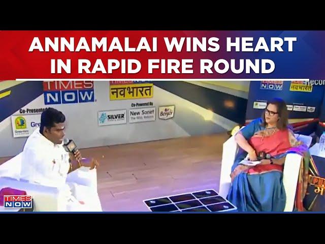 K Annamalai Gives Bold & Ambitious Answers, Wins Heart | Rapid Fire Round With Navika Kumar