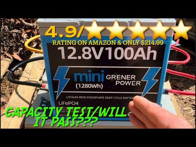 GRENERPOWER 12 Volt 100Ah Mini LiFePO4 Battery