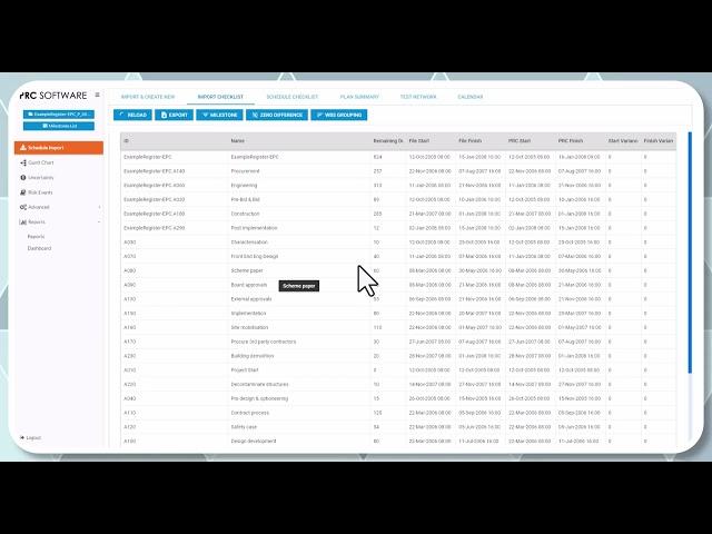 Tempus - The Time Bandit Tutorial: File Import & Schedule Checklist Review for SRA