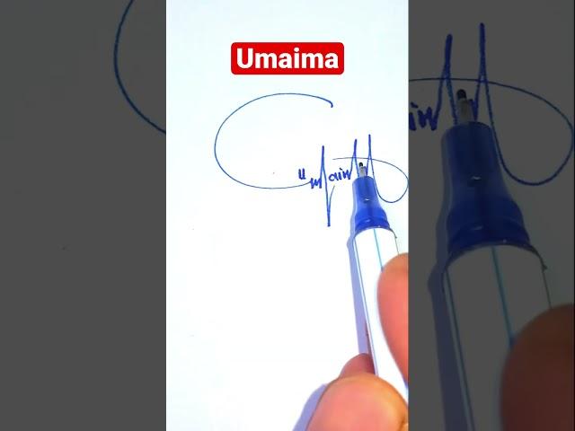 Umaima name signature design #shorts