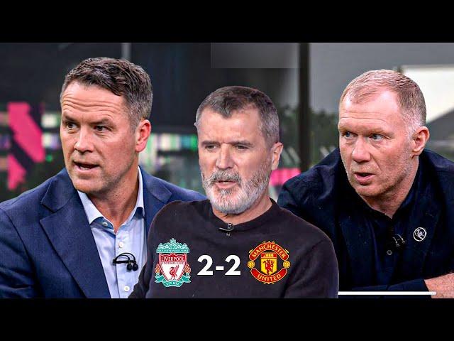 Liverpool vs Man United 2-2  Scholes, Keane and Owen Analysis | Amorim stops Arne Slot