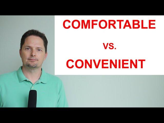 How to Pronounce COMFORTABLE / COMFORTABLE vs. CONVENIENT