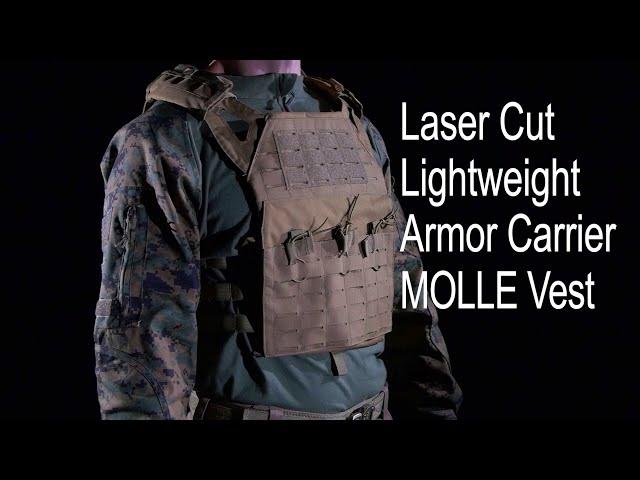 Laser Cut Lightweight Armor Carrier MOLLE Vest Rothco Product Breakdown