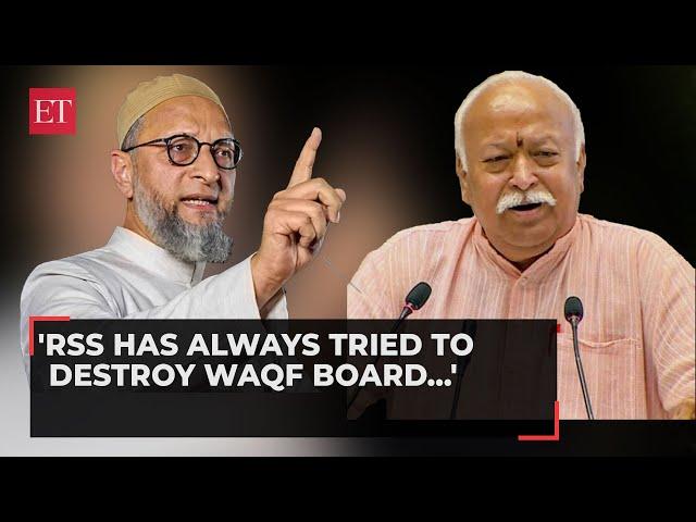 'RSS has always tried to destroy Waqf Board...' allages AIMIM Chief Asaduddin Owaisi