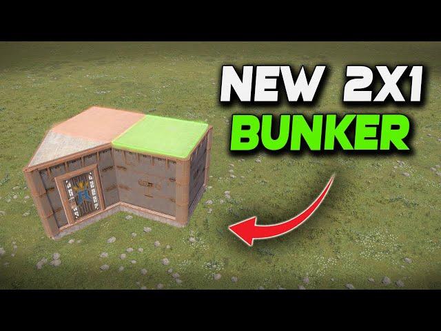 NEW 2x1 BUNKER In Rust | Rust Building Tutorial 2023