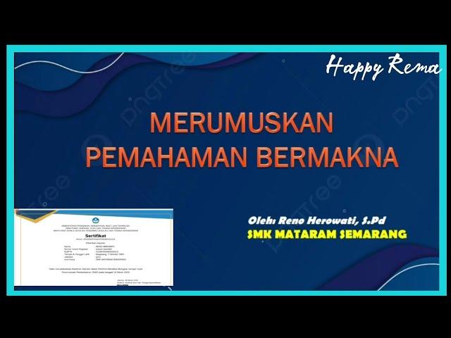 Lolos Validasi Aksi Nyata 3:Merumuskan Pemahaman Bermakna  Bahasa Inggris dengan Role Playing