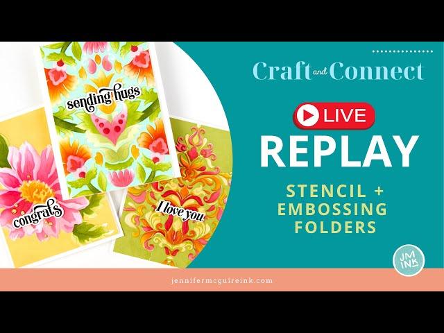 LIVE REPLAY: Embossing Folders + Stencils [+ 2 Special Offers]