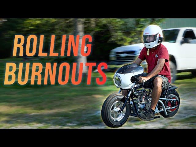 40HP Methanol Mini Bike First Rip! World’s Fastest Mini Bike Build Pt. 2