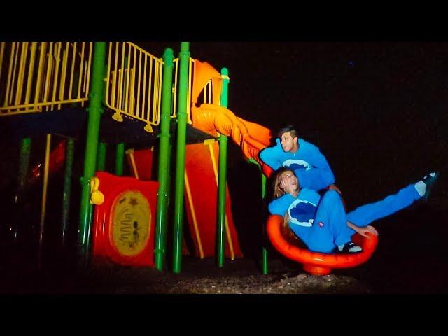 SPENDING THE NIGHT ON A PLAYGROUND! (crazy)