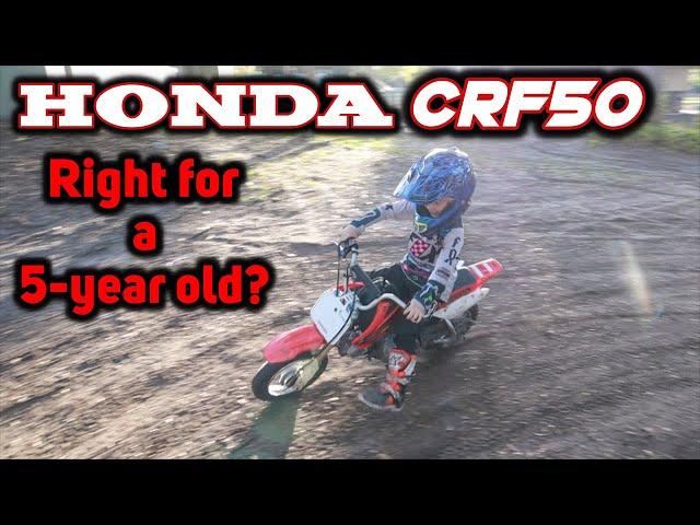 Is the CRF50 right for a 5-year old?