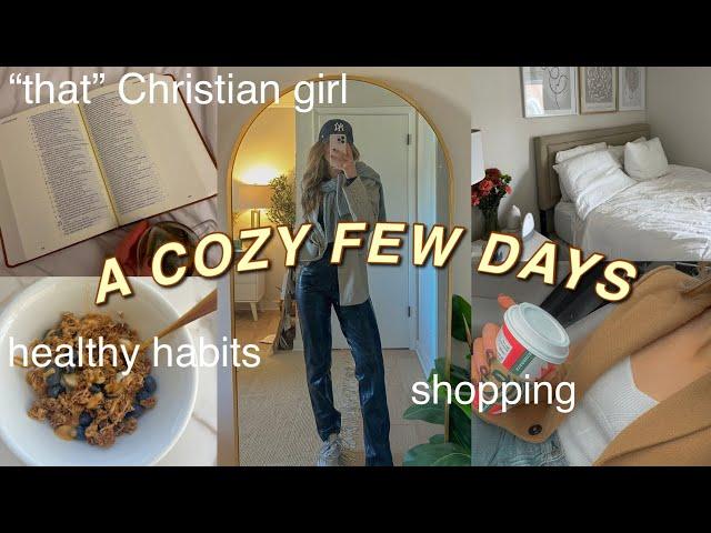 A COZY FEW DAYS: healthy christian habits, christmas shopping, and family!