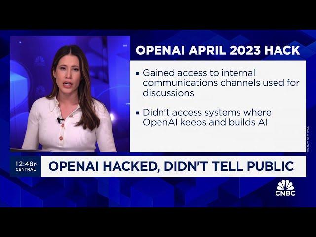 OpenAI hacked in April 2023, undisclosed to public