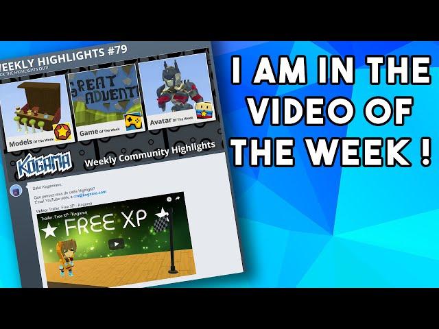 I AM IN THE VIDEO OF THE WEEK ! :D