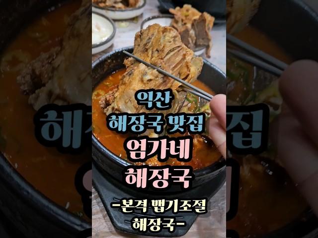 맵기 조절이 가능하다고? 익산 해장국 맛집 엄가네 #전라도맛집 #익산맛집 #shorts