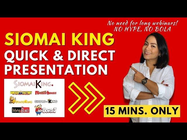 How to Start Siomai King Online Franchise Business (Quick and Easy Explanation) - 15 MINUTES ONLY