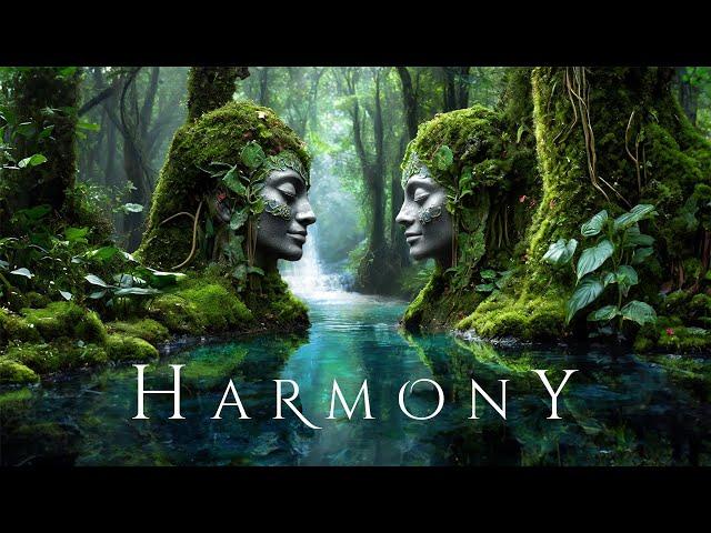 HARMONY | Deep Ambient Relaxation Soundscape with Rain - Ethereal Meditative Fantasy Relaxing Music