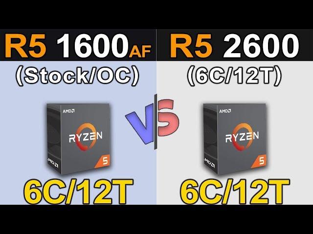 Ryzen 5 1600 AF Vs. Ryzen 5 2600 | How Much Performance Difference?