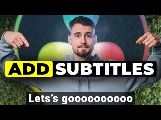 HOW TO Add Subtitles to your video | Davinci Resolve 18 Tutorial