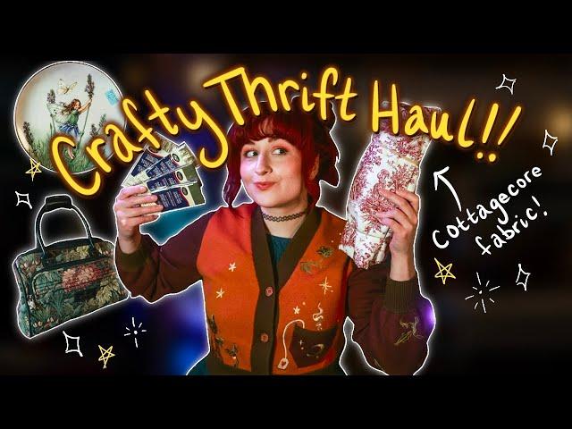 What I Found at 4 Thrift Stores in 6 Hours! - Crafty Fairycore Thrift Haul & Thrift w/ Me! ‍️