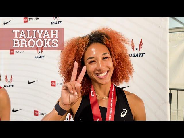 In the Mixed Zone with Taliyah Brooks - USATF Championships