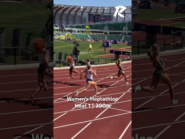 Anna Hall Wins the Women’s 200m in Heat 1 of the Heptathlon