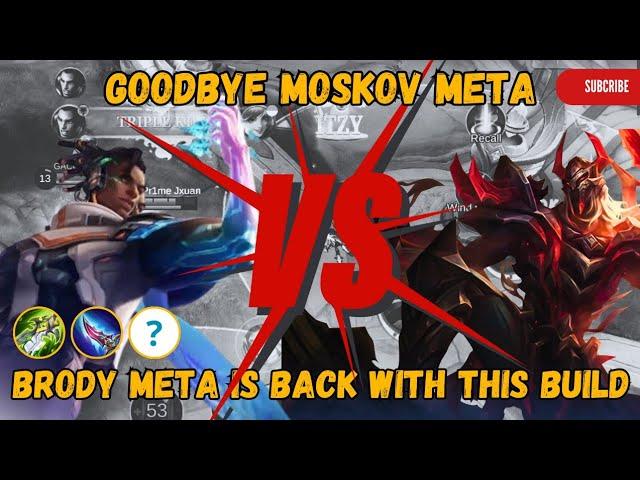 GOODBYE MOSKOV META! BRODY META IS BACK WITH THIS BUILD GET 20 KILLS - Mobile Legends