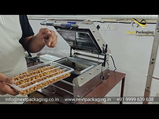 Manual tray sealing machine | tray packing machine | pp tray sealer