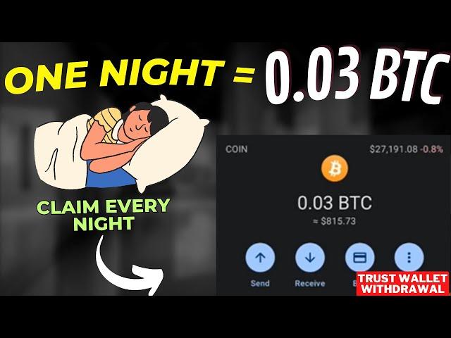 Crypto Airdrop: Earning 0.03 BTC While You Are Sleeping Every Night ! No Investment