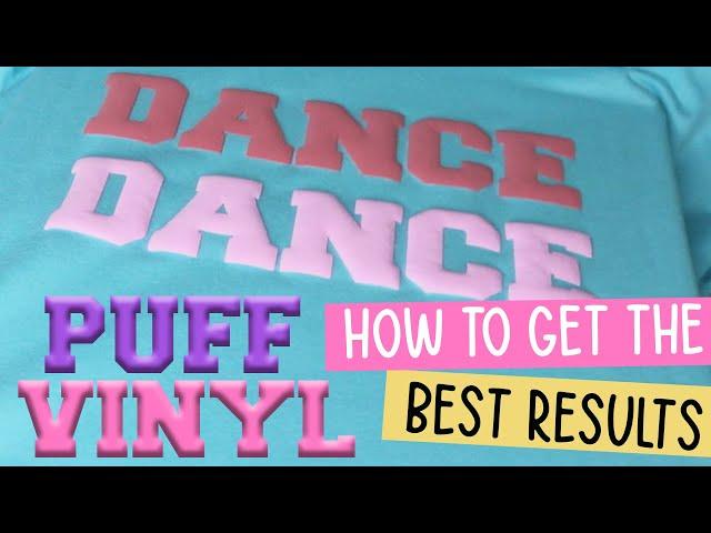 How to Use Puff Vinyl with Cricut & Best Heat Press Settings